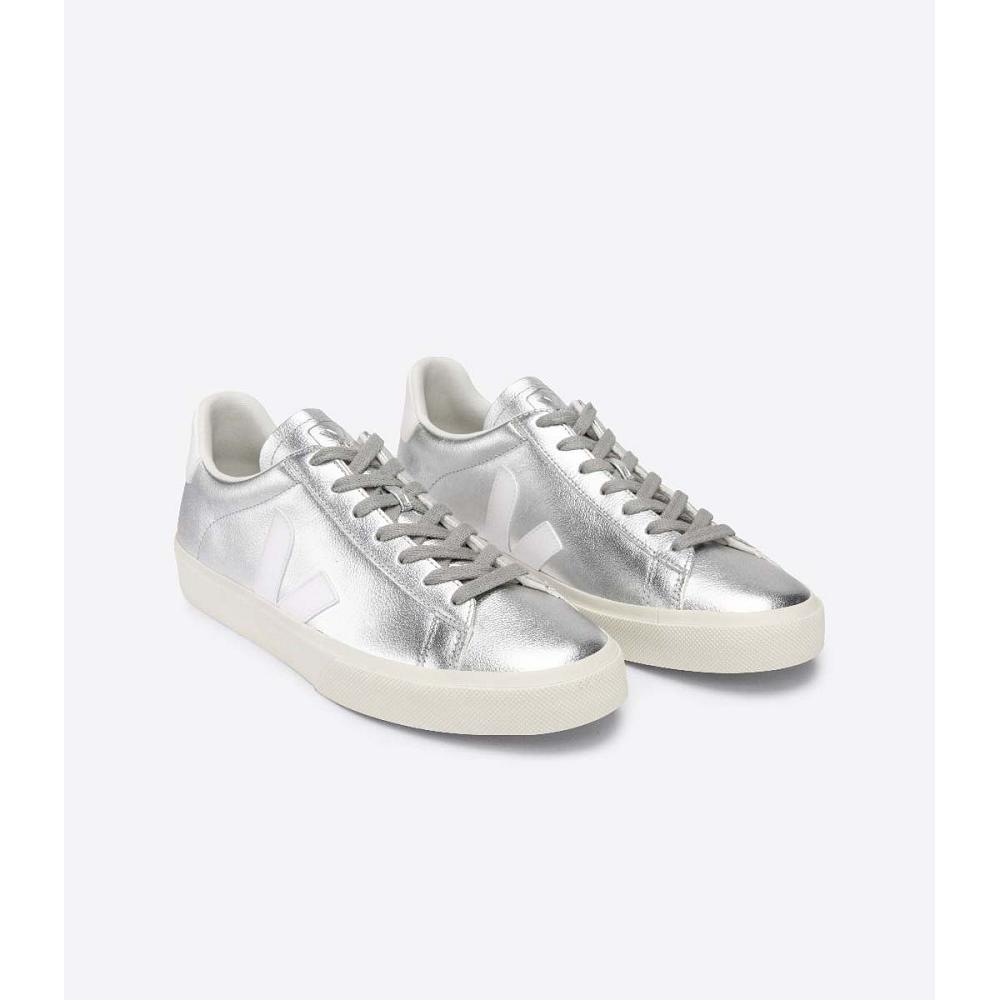 Veja CAMPO CHROMEFREE Low Tops Sneakers Damske Strieborne | SK 600AHK